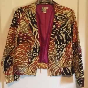 Gorgeous print blazer type jacket XL